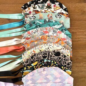 NWOT 10 Surgical Caps bundle for short hair, scrub caps, scrub hats